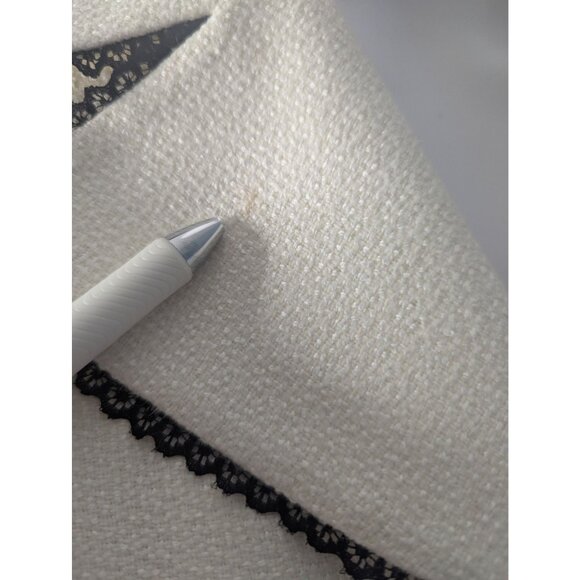 Tahari Arthur S Levine Textured Blazer Sz 10 Contrast Trim Romantic Preppy Party - Picture 4 of 10